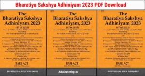 Read more about the article Bharatiya Sakshya Adhiniyam 2023 PDF Download