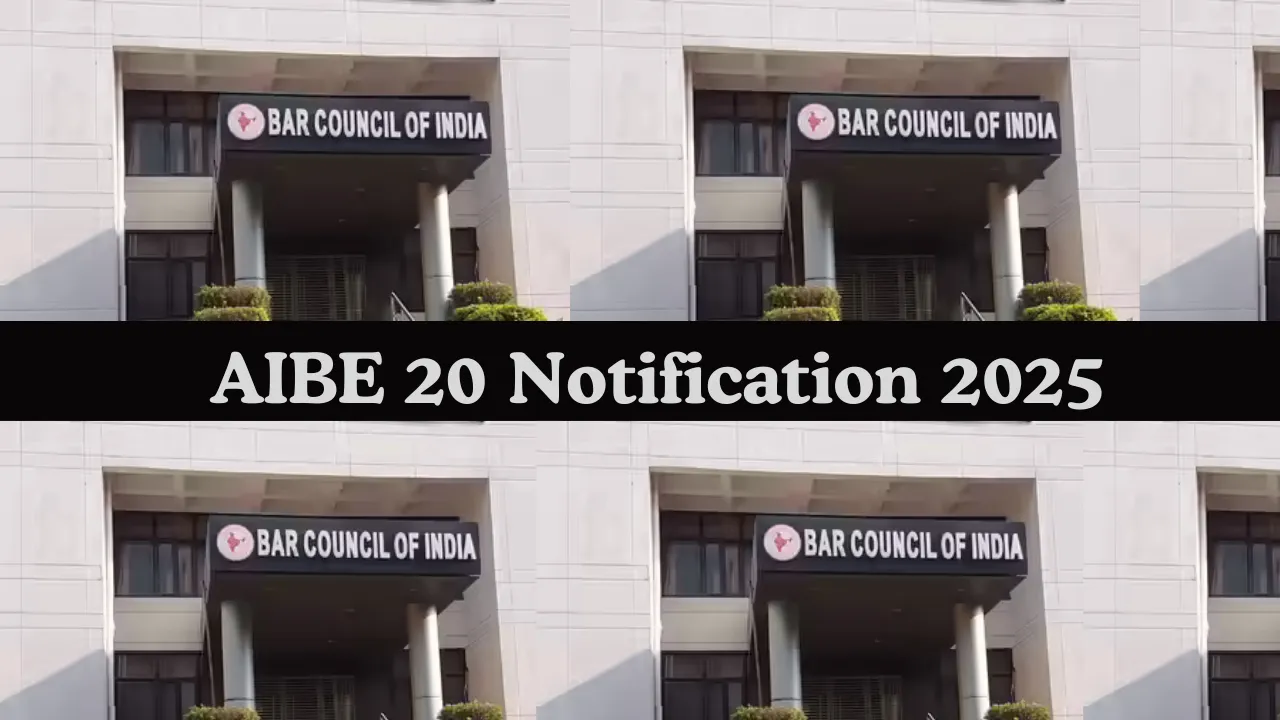 Read more about the article AIBE 20 Notification 2025: Exam Date, Registration, Eligibility & Syllabus
